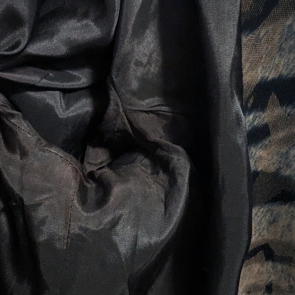 Giancarlo Ferrari Petite Women's Zip-Front Abstract Animal Print Jacket,Multi, 8 - Picture 13 of 13